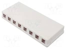 GOOBAY Carcasa Keystone Blanca para Incorporar a Pared