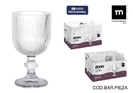 La Mediterranea Copa Zenya 360cc Transparente, Pack de 24 unidades
