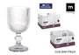 La Mediterranea Copa Zenya 360cc Transparente, Pack de 24 unidades