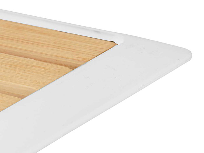 Kinvara Tabla para cortar pan Blanca 38x27cm