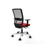 PIQUERAS Y CRESPO Silla de oficina Haches con mecanismo Sincro/Traslack, Rojo y Gris