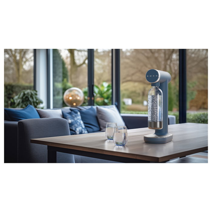 Smeg Sodamaker Collezione Aesthetic Storm Blue SKC01SBM Smeg Sodamaker Collezione Aesthetic Storm Blue SKC01SBM