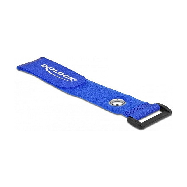 DeLOCK Bridas de cable con lazo y ojal 280 x 38 mm azul, 3 piezas DeLOCK Bridas de cable con lazo y ojal 280 x 38 mm azul, 3 piezas