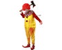 Disfraz Payaso Adulto Hombre Mono Amarillo Con Volantes