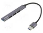 SAVIO Hub USB AK-70 con 4 puertos USB A
