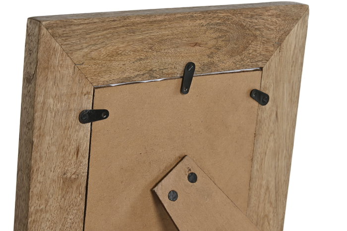 DKD Home Decor Marco de Fotos Moderno 15x20 cm Blanco Natural Mango 29.5 x 24 x 2 cm