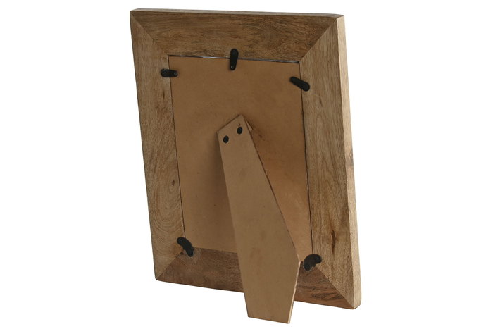 DKD Home Decor Marco de Fotos Moderno 15x20 cm Blanco Natural Mango 29.5 x 24 x 2 cm