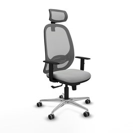 PIQUERAS Y CRESPO Silla de oficina Cilanco con mecanismo Sincro, Gris