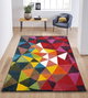 Conceptum Alfombra de Vestíbulo Geo 6877 | Polipropileno 80 x 150 cm | Ideal para Pasillo y Recibidor | Lujosa y Duradera