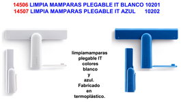 Limpia mamparas plegable IT azul 10202