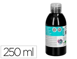 Liderpapel Pintura acrílica negra de 250 ml