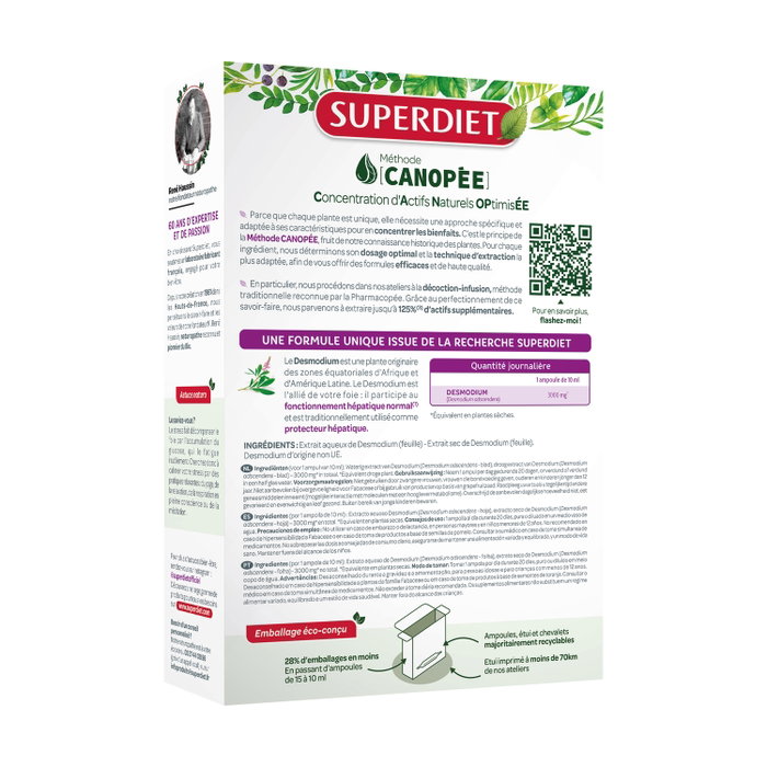 Superdiet Desmodium Bienestar del Hígado 20 Ampollas de 10ml Superdiet Desmodium Bienestar del Hígado 20 Ampollas de 10ml