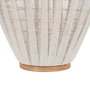 Farol Beige Natural Bambú Cristal 40 x 40 x 83 cm
