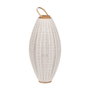 Farol Beige Natural Bambú Cristal 40 x 40 x 83 cm