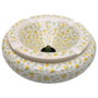 Home Deco Factory Cenicero Agua XXL, Colección Bain De Soleil, Diámetro 24 cm, Altura 10 cm, Modelo Surtido (Limones, Rayas, Sunshine)