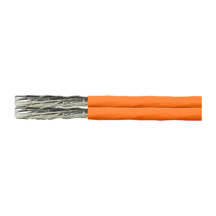 LogiLink Cable de instalación S/FTP Cat7 AWG23 1000MHz naranja duplex