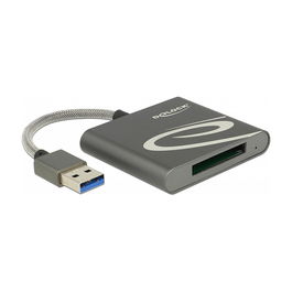 DeLOCK Lector de Tarjetas XQD 2.0 USB 3.0 91583, Gris, Aluminio, 480 Mbit/s, Plug and Play