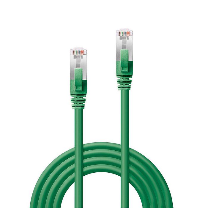 Lindy Cable de Red Cat.6A S/FTP LSZH 1m, Verde