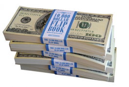 LA MARCA 10000 DOLLAR FLIP BOOK