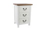Mesita De Noche Romantico DKD Home Decor Blanco Marron 36 x 67 x 47 cm