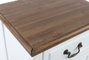 Mesita De Noche Romantico DKD Home Decor Blanco Marron 36 x 67 x 47 cm