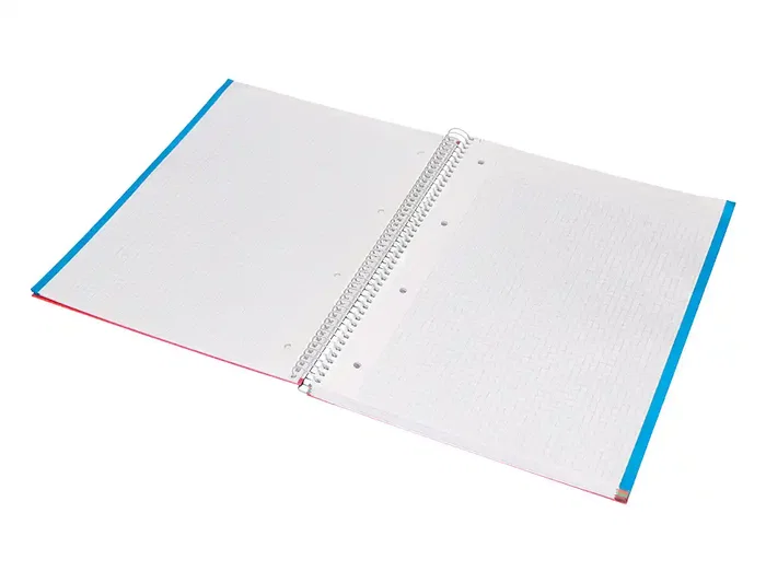 Liderpapel Cuaderno Espiral A4 Micro Jolly Tapa Forrada 140 Hojas 75gr Cuadro 5mm Colores Surtidos