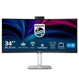 Philips 34B2U6603CH Monitor de 34 Pulgadas, Color Plata/Negro, Referencia 34B2U6603CH/00