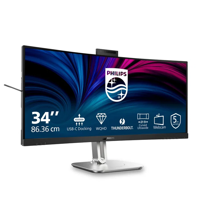 Philips 34B2U6603CH/00 Monitor Curvo 34 pulgadas Wide Quad HD Gris Philips 34B2U6603CH/00 Monitor Curvo 34 pulgadas Wide Quad HD Gris