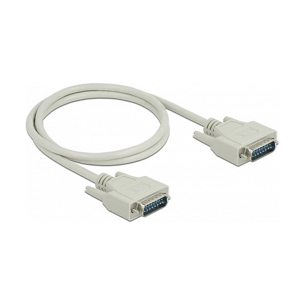 DeLOCK Cable Serie D-Sub15 Macho a Macho 1 m Beige DeLOCK Cable Serie D-Sub15 Macho a Macho 1 m Beige