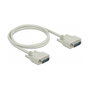 DeLOCK Cable serie D-Sub15 macho a macho 1 m beige