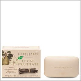 L'Erbolario Jabón Pastilla Leños Frutados 100gr Pieles Sensibles Artesanal Sin Siliconas Parabenos