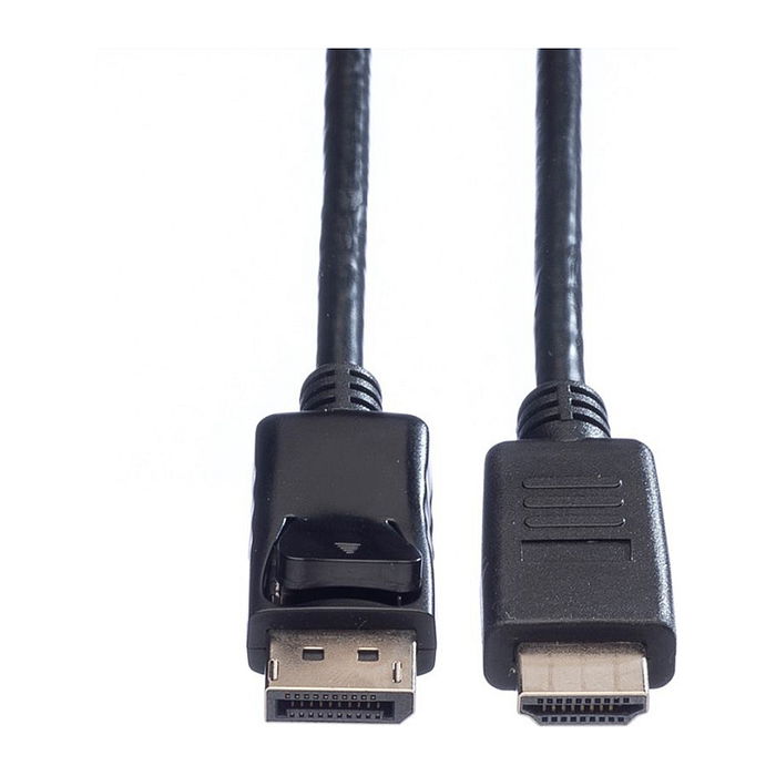 VALUE DP KABELDP-HDTV4.5M Cable DisplayPort Macho a Macho, 4.5m, DisplayPort 1.1, Conectores chapados en Oro, Negro