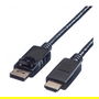 VALUE DP KABELDP-HDTV4.5M Cable DisplayPort Macho a Macho, 4.5m, DisplayPort 1.1, Conectores chapados en Oro, Negro