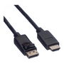 VALUE DP KABELDP-HDTV4.5M Cable DisplayPort Macho a Macho, 4.5m, DisplayPort 1.1, Conectores chapados en Oro, Negro
