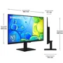 Samsung TU24F6005FK Televisor 24" Full HD Smart TV con HDR, Tizen OS, Wi-Fi, Gaming Hub, OTS Lite y PurColor - Negro