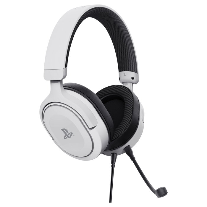 Trust GXT 498 Forta Auriculares Gaming para PS5, Blanco/Negro