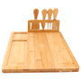 Cook Concept Tabla de Quesos BISTROT con 4 Cuchillos en Bambú