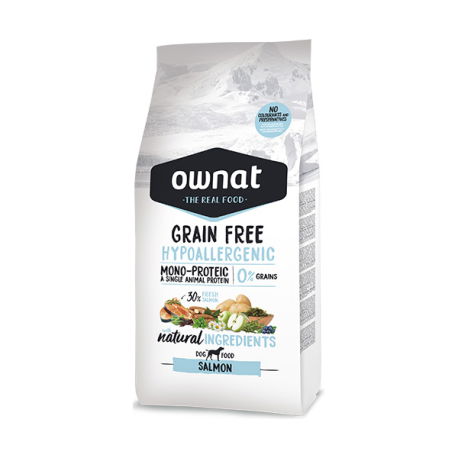 Ownat Pienso Perro GF Hypoallergenic Salmón 3 kg Ownat Pienso Perro GF Hypoallergenic Salmón 3 kg