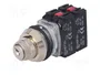 PROMET Interruptor rotativo con llave NEF30-BX3Y 30mm