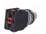 PROMET Interruptor rotativo con llave NEF30-BX3Y 30mm
