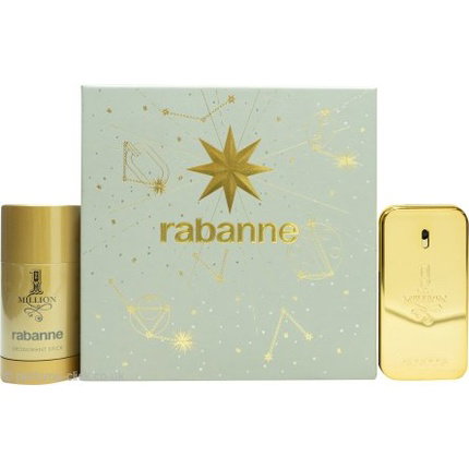 Paco Rabanne Set 1 Million con Eau de Toilette de 50 ml y Desodorante en Barra de 75 g Paco Rabanne Set 1 Million con Eau de Toilette de 50 ml y Desodorante en Barra de 75 g