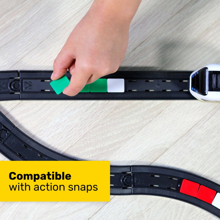 Intelino Extensiones Vías Tren Robot, Juguete Educativo para Tren Inteligente, 20 Vías y 40 Fichas de Acción