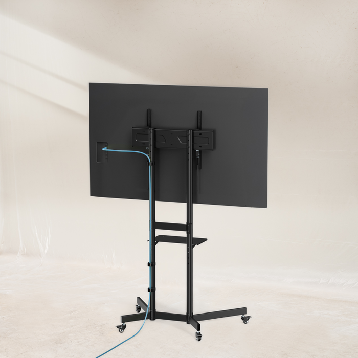 Tooq Soporte de Suelo Kefrén con Ruedas 37-70 Pulgadas Negro Tooq Soporte de Suelo Kefrén con Ruedas 37-70 Pulgadas Negro