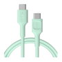 Green Cell KABGC100PF120MG Cable USB C a USB C, 1,2 m, Verde