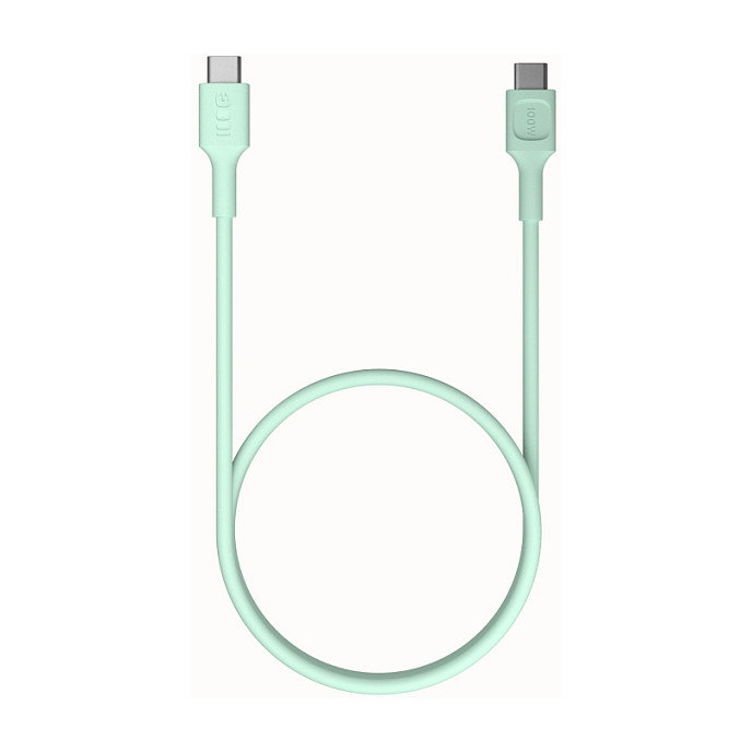 Green Cell KABGC100PF120MG Cable USB C a USB C, 1,2 m, Verde