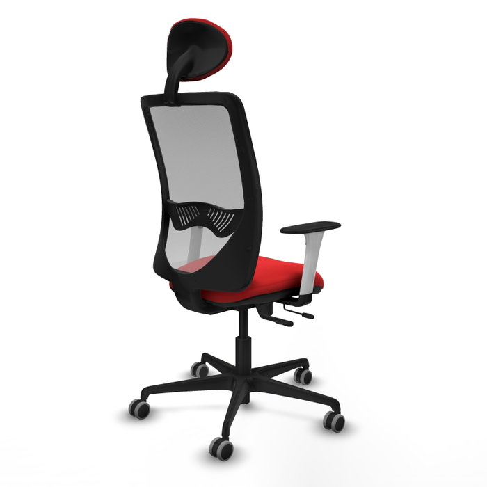 PIQUERAS Y CRESPO Silla de oficina Zulema Rojo y Gris