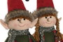 DKD Home Decor Figura de Elfo Surtido de 2 Unidades