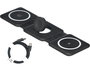 Argon Cargador Inalambrico 3 en 1 Negro 8.5x2.5x7.5cm (Set de 8)