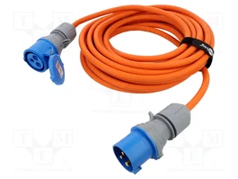 GOOBAY Prolongador de alimentación H07RN-F 3G2,5mm2 10m Naranja