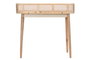 DKD Home Decor Escritorio Paulownia y Ratán Natural 100x45x92